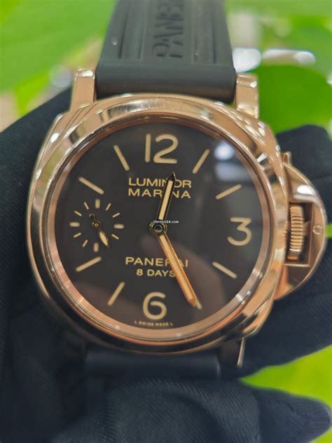 panerai luminor marina 8 days rose gold ref pam 00511|panerai luminor marina 8 day.